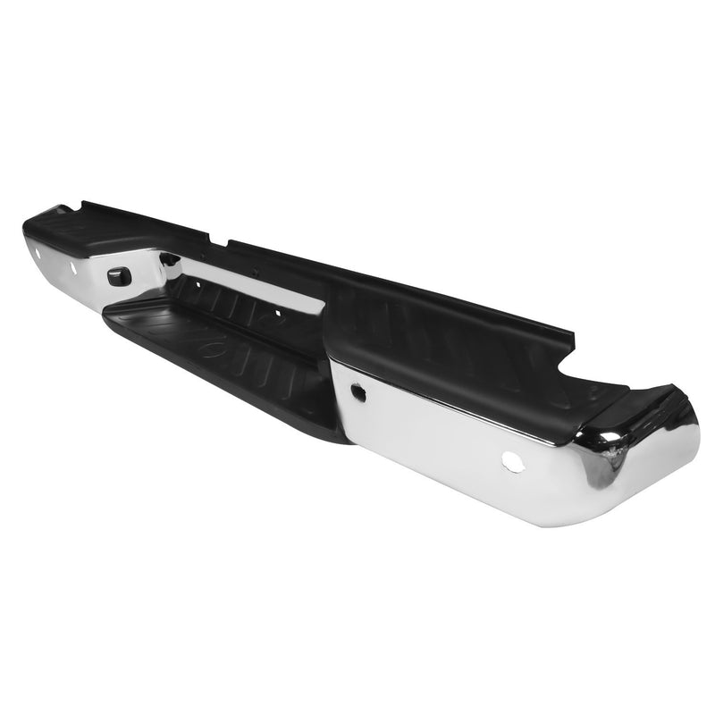 DURAFORCE Chrome Rear Step Bumper Assembly for 2013-2021 Nissan Frontier w/ Sensor & Pad