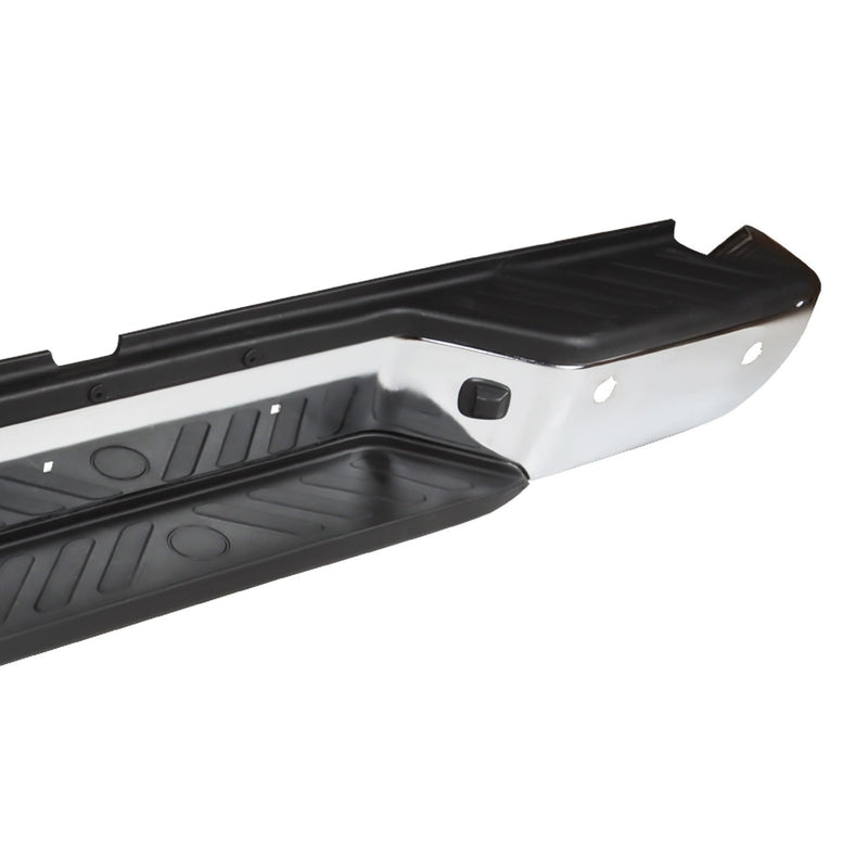 DURAFORCE Chrome Rear Step Bumper Assembly for 2013-2021 Nissan Frontier w/ Sensor & Pad