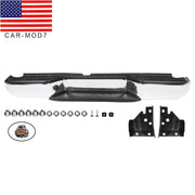 DURAFORCE Chrome Rear Bumper Assembly Ni1103114 for Nissan Frontier 2005-2021 No Sensor