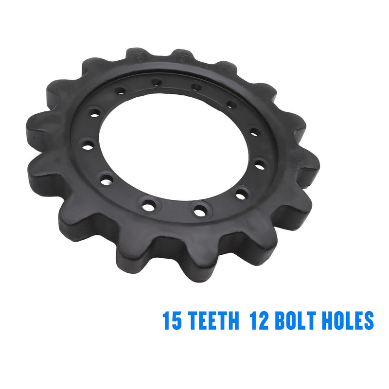 DURAFORCE Drive Sprocket for CAT 239D 249D 259D Compact Track Loader 15 Teeth 12 Holes