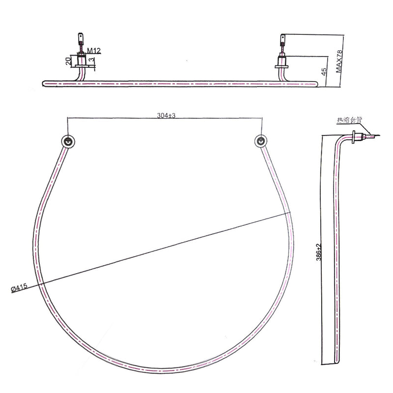 DURAFORCE Whirlpool Dishwasher Heating Element W10518394 AP5690151 PS8260087 Replacement