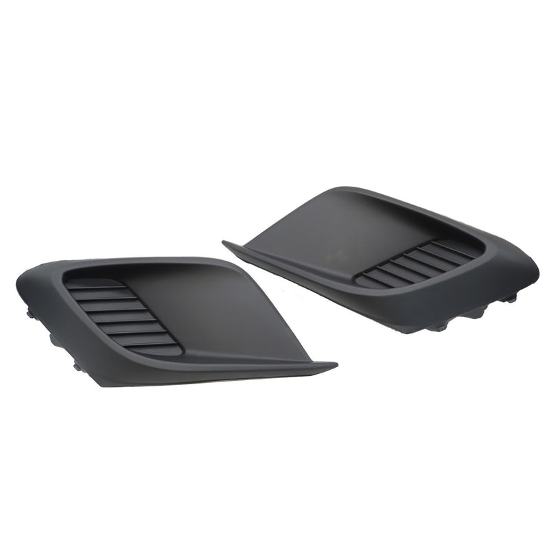DURAFORCE Fit for 14-16 Mazda 3 Front Bumper Fog Light Covers Textured Left & Right Side