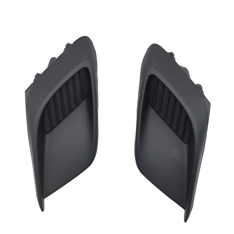 DURAFORCE Fit for 14-16 Mazda 3 Front Bumper Fog Light Covers Textured Left & Right Side