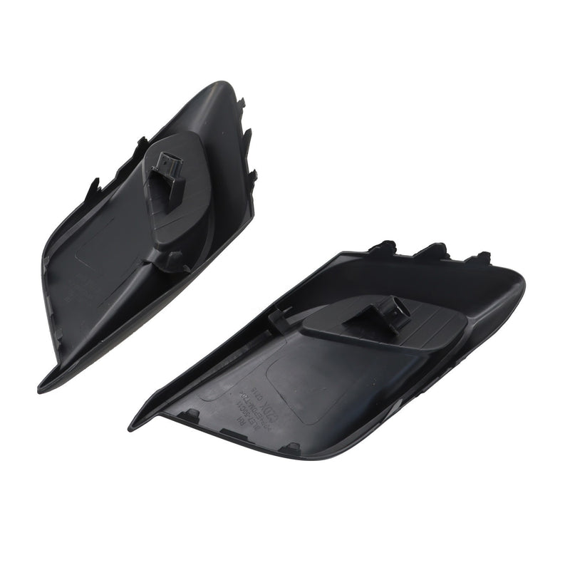 DURAFORCE Fit for 14-16 Mazda 3 Front Bumper Fog Light Covers Textured Left & Right Side