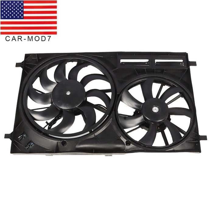 DURAFORCE Engine Radiator Dual Cooling Fan Assembly for Ford Transit T150 T250 T350 HD