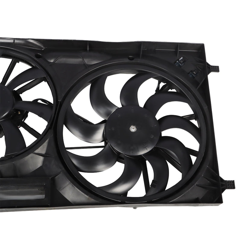 DURAFORCE Engine Radiator Dual Cooling Fan Assembly for Ford Transit T150 T250 T350 HD
