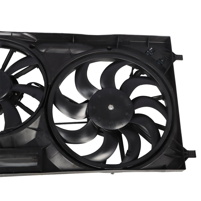 DURAFORCE Engine Radiator Dual Cooling Fan Assembly for Ford Transit T150 T250 T350 HD