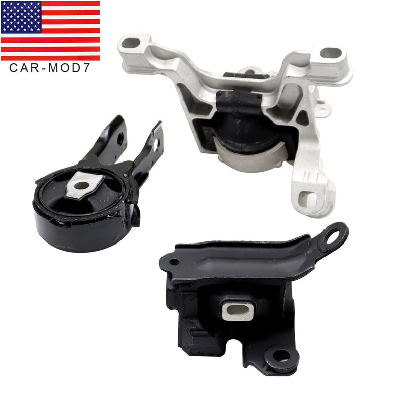 DURAFORCE 3PCS Engine & Transmission Motor Mount Set for 2018 Mazda 2 L4 1.5L