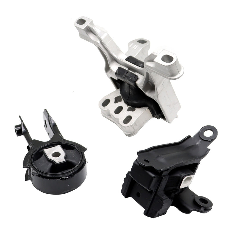 DURAFORCE 3PCS Engine & Transmission Motor Mount Set for 2018 Mazda 2 L4 1.5L