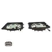 DURAFORCE Fist AC Condenser & Radiator Cooling Fan Set for 2011-2016 Honda Odyssey