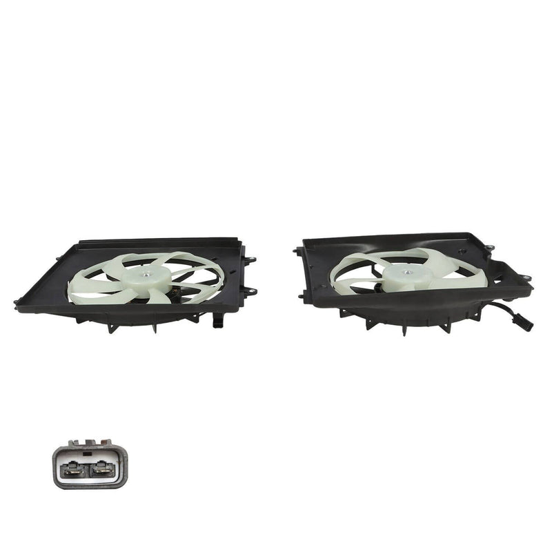 DURAFORCE Fist AC Condenser & Radiator Cooling Fan Set for 2011-2016 Honda Odyssey