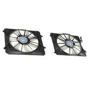 DURAFORCE Fist AC Condenser & Radiator Cooling Fan Set for 2011-2016 Honda Odyssey