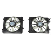 DURAFORCE Fist AC Condenser & Radiator Cooling Fan Set for 2011-2016 Honda Odyssey
