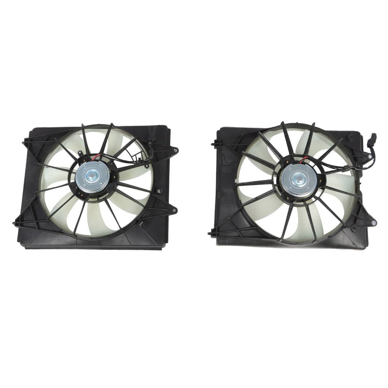 DURAFORCE Fist AC Condenser & Radiator Cooling Fan Set for 2011-2016 Honda Odyssey