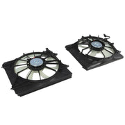 DURAFORCE Fist AC Condenser & Radiator Cooling Fan Set for 2011-2016 Honda Odyssey