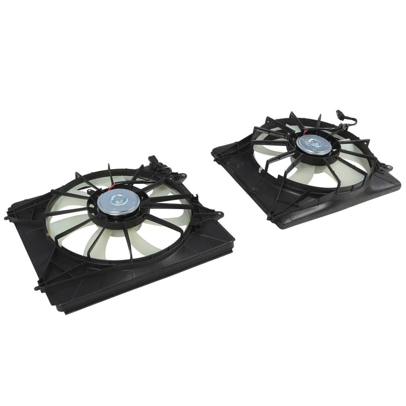 DURAFORCE Fist AC Condenser & Radiator Cooling Fan Set for 2011-2016 Honda Odyssey