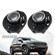 DURAFORCE Fit for 2014-2021 Jeep Grand Cherokee Front Fog Lights Left & Right Clear Lens