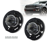 DURAFORCE Fit for 2014-2021 Jeep Grand Cherokee Front Fog Lights Left & Right Clear Lens