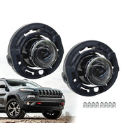 DURAFORCE Fit for 2014-2021 Jeep Grand Cherokee Front Fog Lights Left & Right Clear Lens