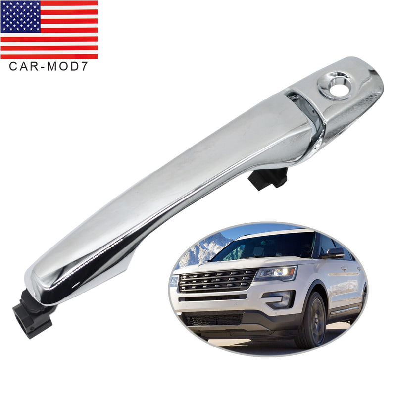 DURAFORCE Chrome Front Left Exterior Door Handle for Ford Explorer Edge 2011-2017