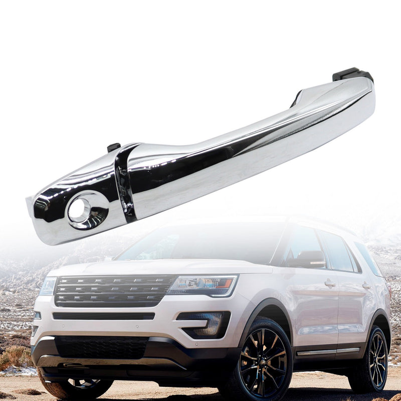 DURAFORCE Chrome Front Left Exterior Door Handle for Ford Explorer Edge 2011-2017