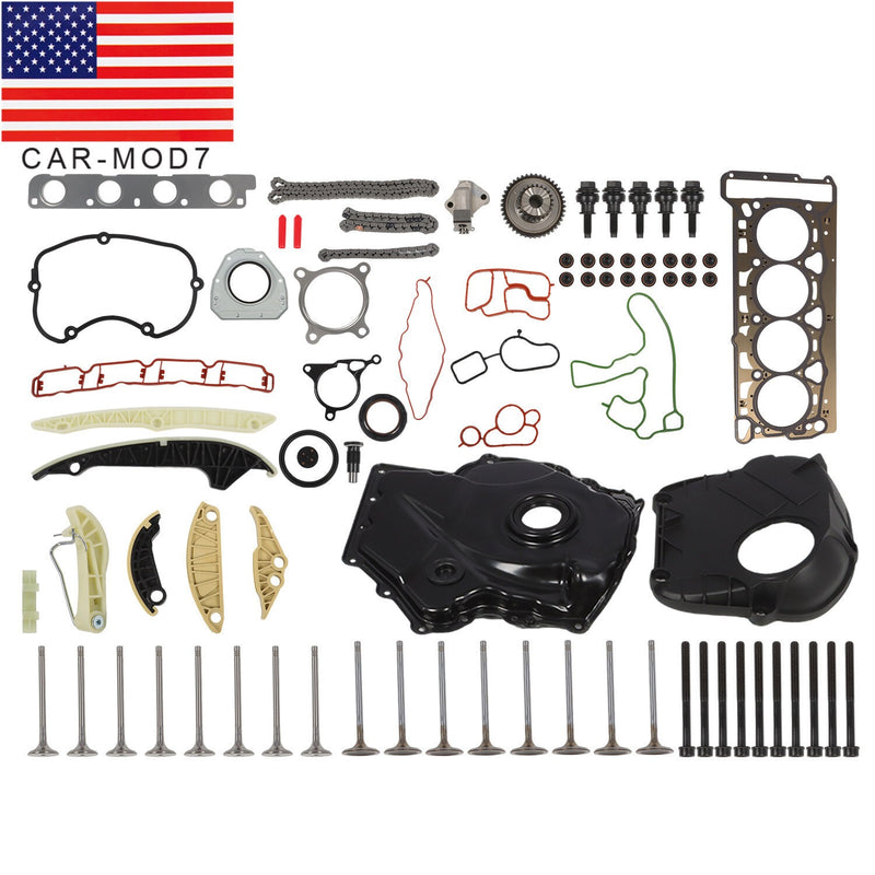 DURAFORCE Engine Timing Chain & Cover Kit Audi VW 1.8L 2.0L TFSI Jetta A4 2008-2016