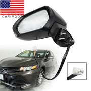 DURAFORCE Driver Side Heated Blind Spot Mirror for 2018-2022 Toyota Camry Left