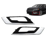 DURAFORCE 2017-2018 Ford Fusion Chrome Fog Light Bezel Trim Driver & Passenger Set
