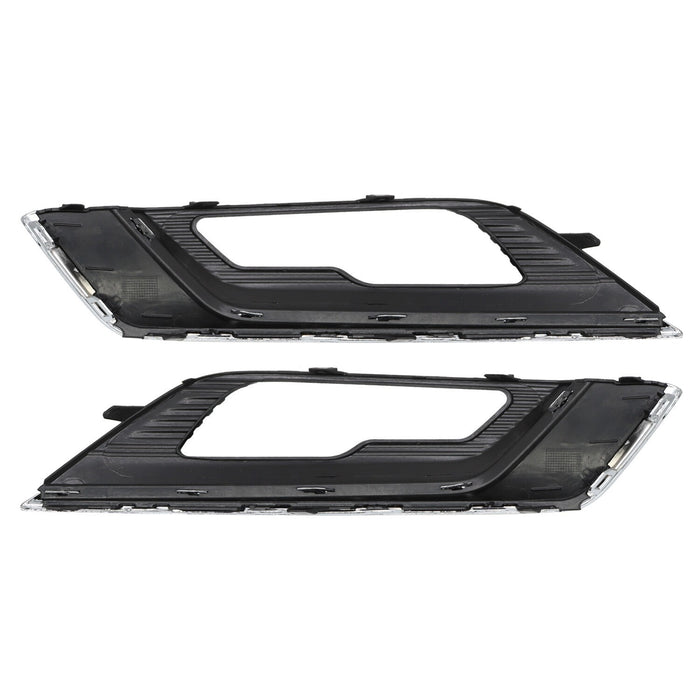 DURAFORCE 2017-2018 Ford Fusion Chrome Fog Light Bezel Trim Driver & Passenger Set