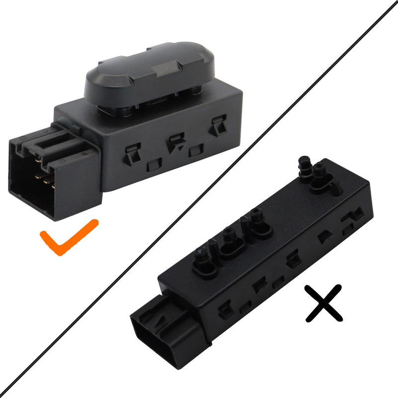 DURAFORCE Left Power Seat Switch 6-Way Driver Side for 2006-15 Ford F150 F250 Mustang Expl