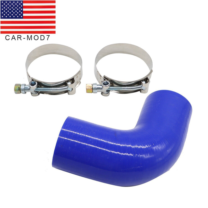 DURAFORCE F04-6006 Silicone Rubber 90° Elbow Hose w/ Clamps for Peterbilt Kenworth Paccar