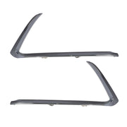 DURAFORCE Chrome Bumper Trim Set Front Driver & Passenger Side for 2016-2022 Mazda CX-9