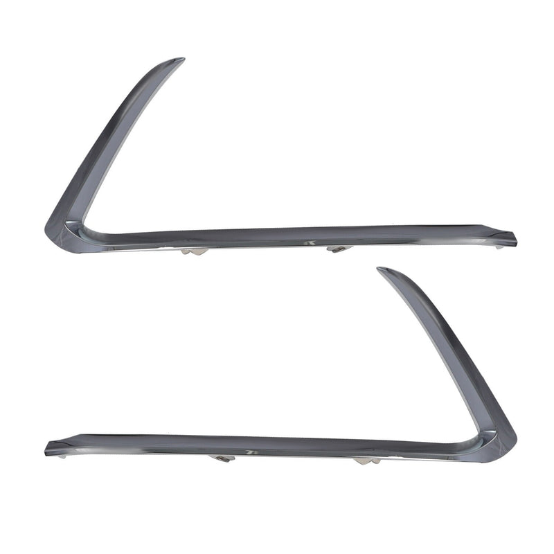 DURAFORCE Chrome Bumper Trim Set Front Driver & Passenger Side for 2016-2022 Mazda CX-9