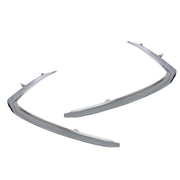 DURAFORCE Chrome Bumper Trim Set Front Driver & Passenger Side for 2016-2022 Mazda CX-9