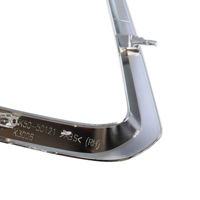 DURAFORCE Chrome Bumper Trim Set Front Driver & Passenger Side for 2016-2022 Mazda CX-9