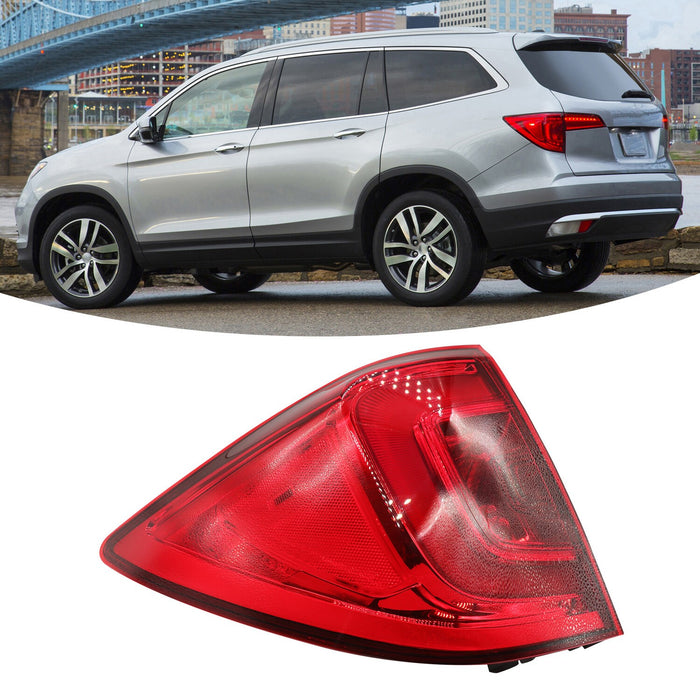 DURAFORCE 2016-2018 Honda Pilot Driver Side LED Tail Light Outer Lamp SUV Factory Fit