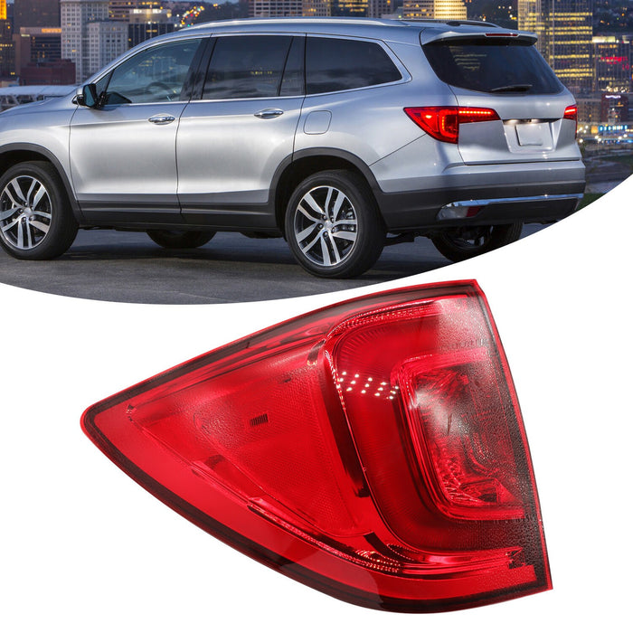 DURAFORCE 2016-2018 Honda Pilot Driver Side LED Tail Light Outer Lamp SUV Factory Fit