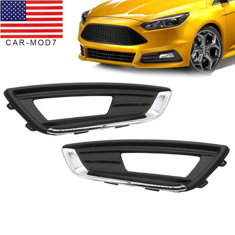 DURAFORCE Ford Focus 2015-2018 Fog Light Bezel Trim LH & RH Driver Passenger Side