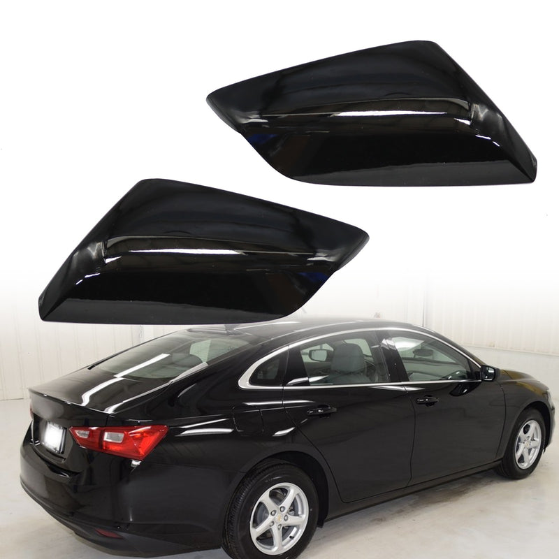 DURAFORCE Glossy Mirror Cover Caps for 2016-2020 Chevrolet Malibu Driver & Passenger Side