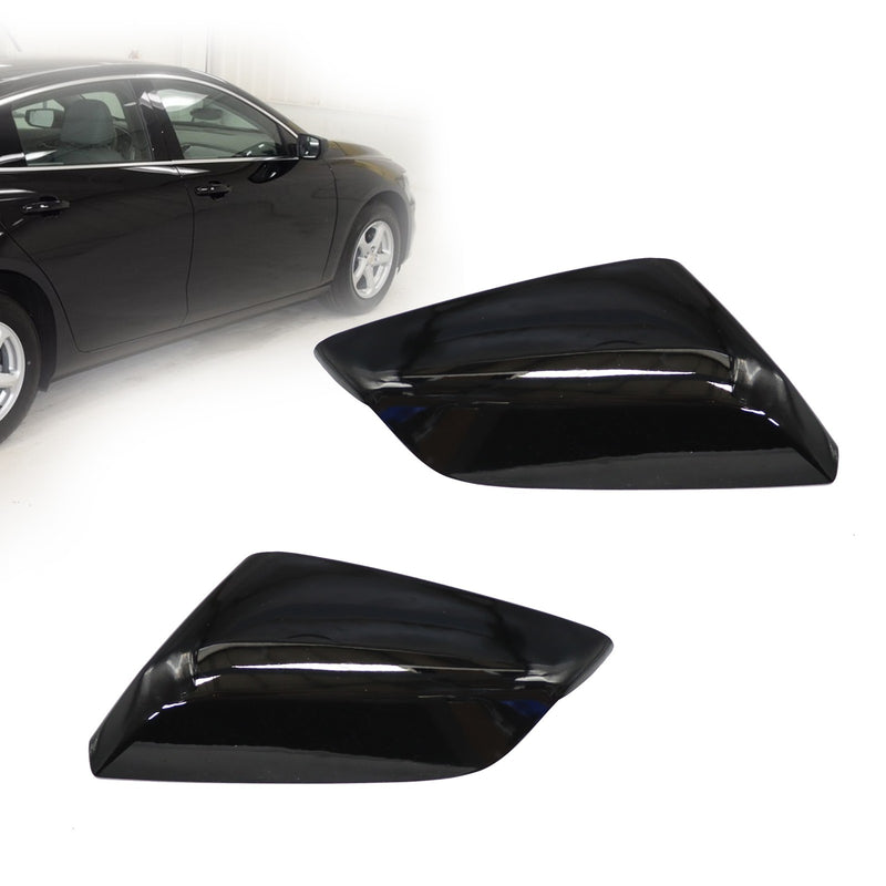 DURAFORCE Glossy Mirror Cover Caps for 2016-2020 Chevrolet Malibu Driver & Passenger Side