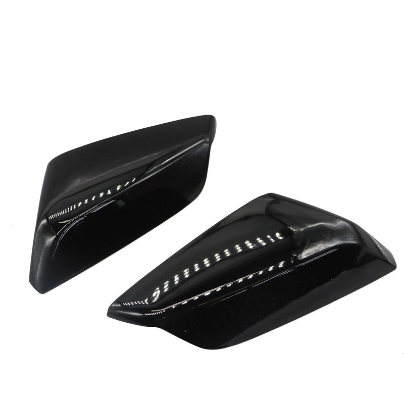 DURAFORCE Glossy Mirror Cover Caps for 2016-2020 Chevrolet Malibu Driver & Passenger Side