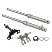 DURAFORCE Complete Front Forks Shock Triple Tree Clamp for Honda CRF50 XR50 Dirt Bike