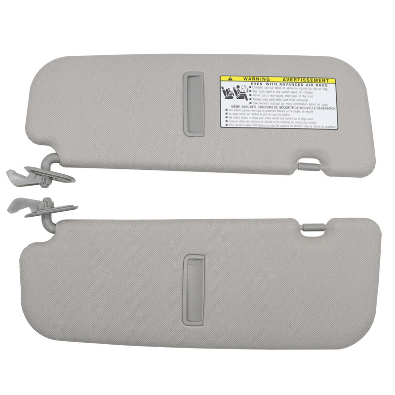 DURAFORCE Hyundai Veloster 2012-2015 Sun Visor Pair Gray Driver & Passenger Side