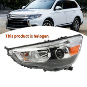 DURAFORCE Left Side Driver Headlight Clear Lens for 2011-2019 Mitsubishi Outlander Sport