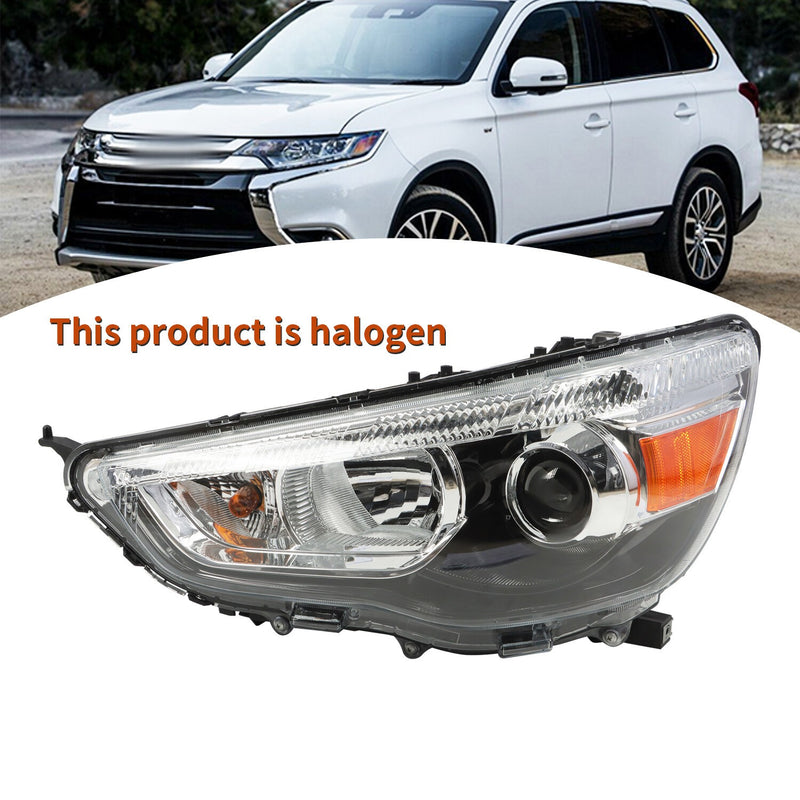 DURAFORCE Left Side Driver Headlight Clear Lens for 2011-2019 Mitsubishi Outlander Sport