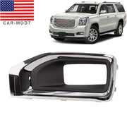 DURAFORCE Driver Side Fog Light Chrome Trim Cover for GMC Yukon XL 2015-2020