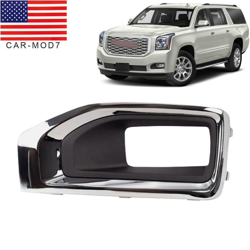 DURAFORCE Driver Side Fog Light Chrome Trim Cover for GMC Yukon XL 2015-2020