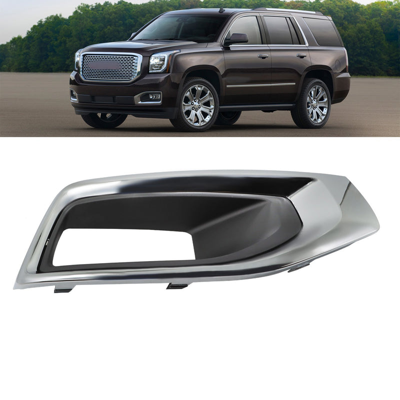 DURAFORCE Driver Side Fog Light Chrome Trim Cover for GMC Yukon XL 2015-2020