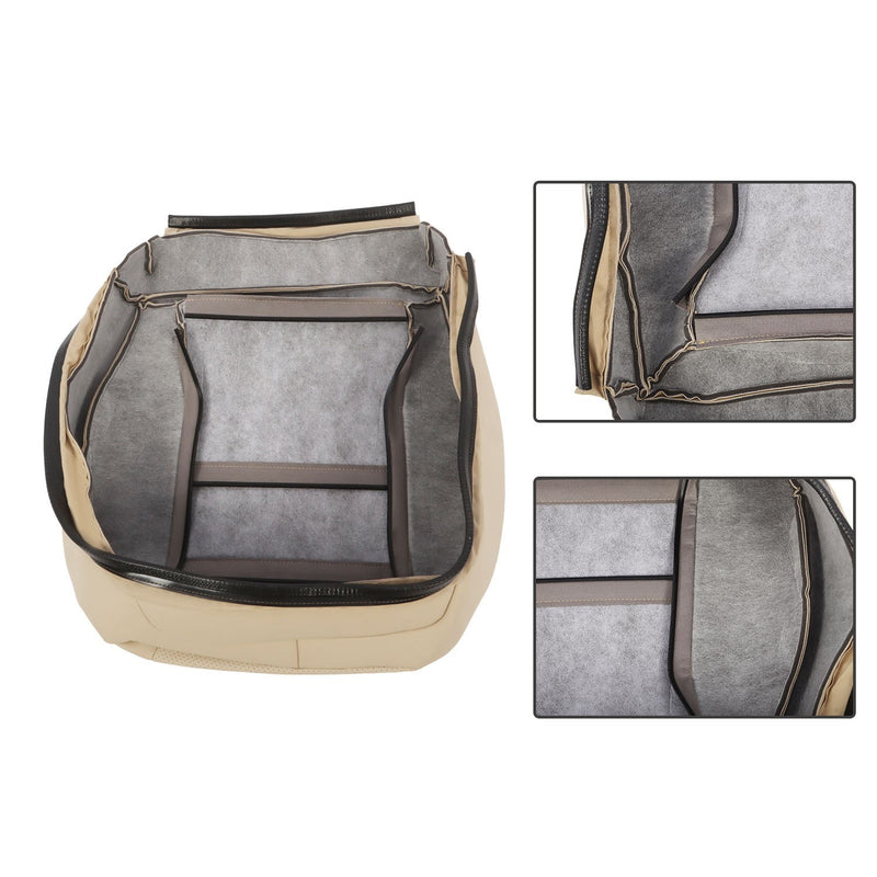 DURAFORCE Driver Bottom Seat Cover Ivory for 2008-2014 Mercedes Benz C350 C300 C250