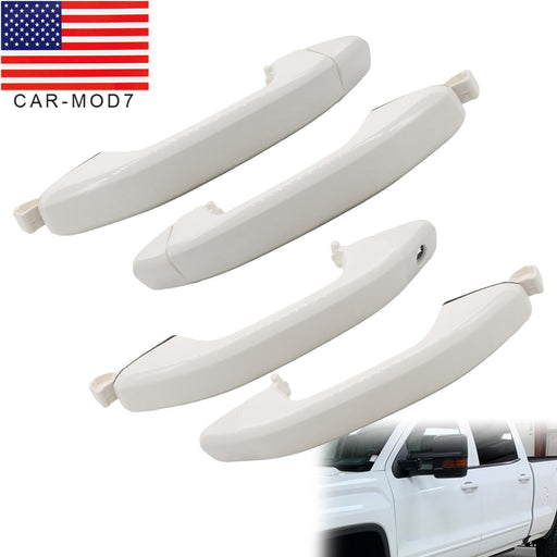 DURAFORCE 2014-2018 Silverado Sierra Olympic White Door Handles Set of 4 22929464